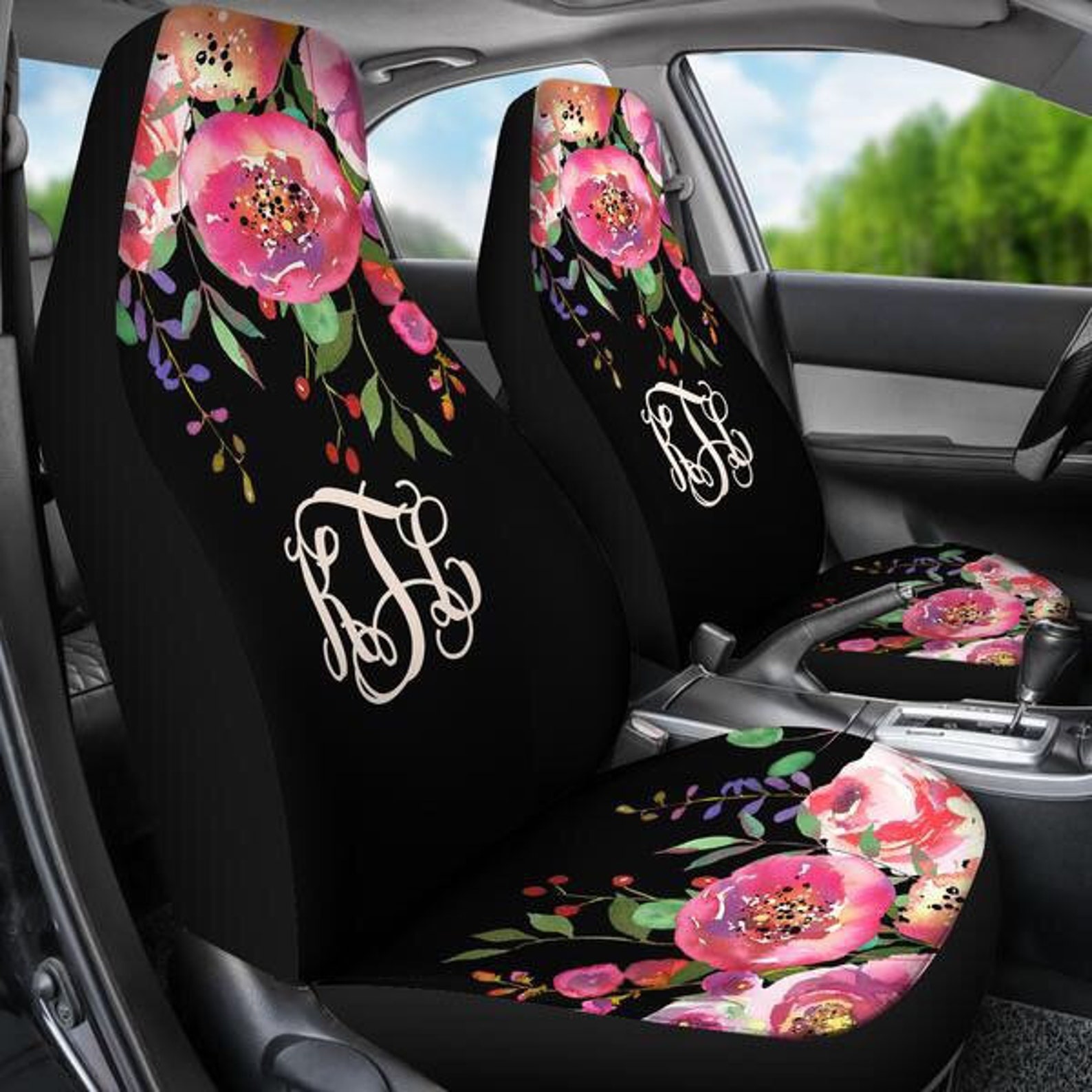Monogram Seat Covers for Car car Seat Covers for Vehicle Etsy