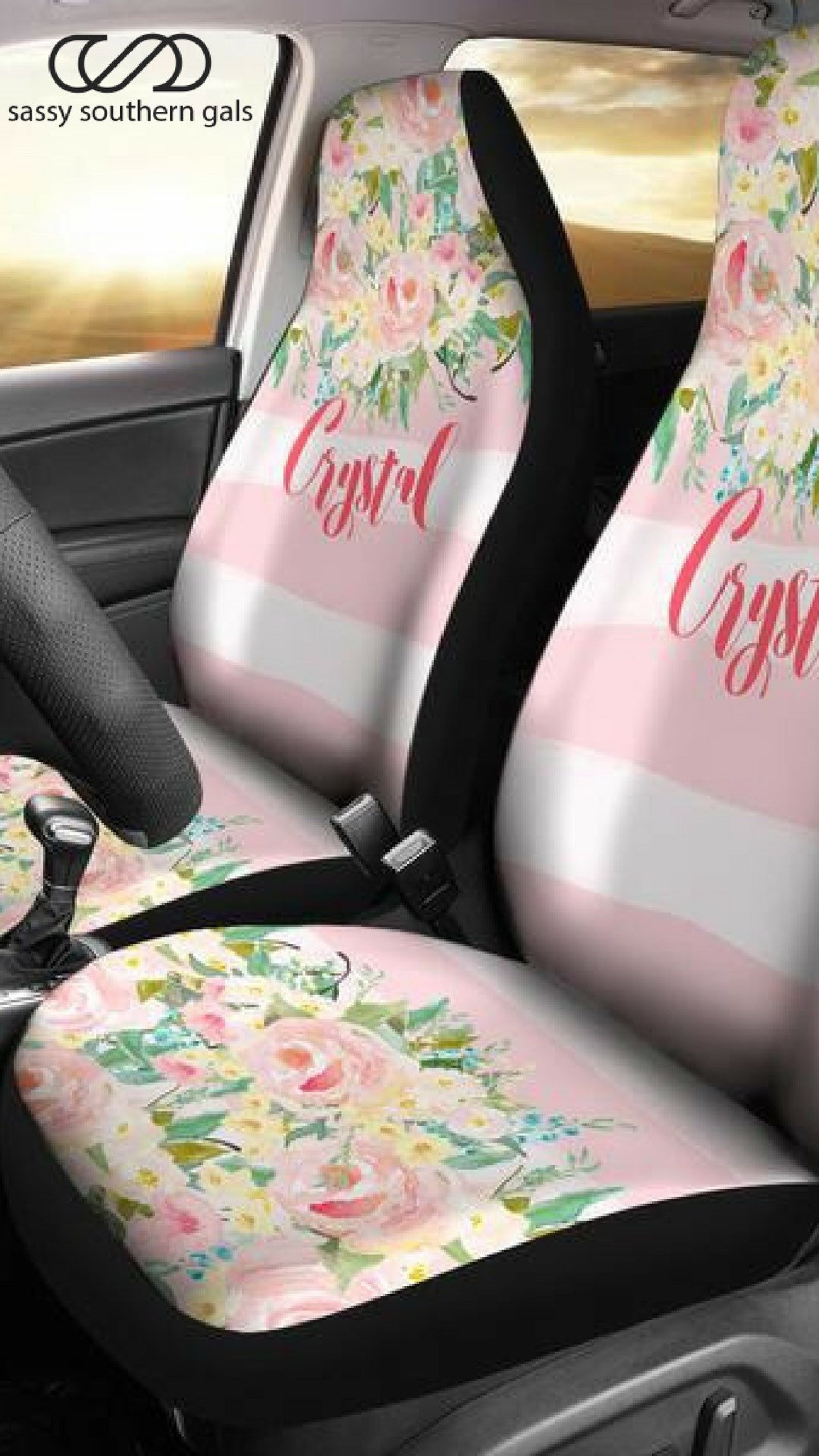 Monogram Seat Covers For Car Car Seat Covers For Vehicle Etsy