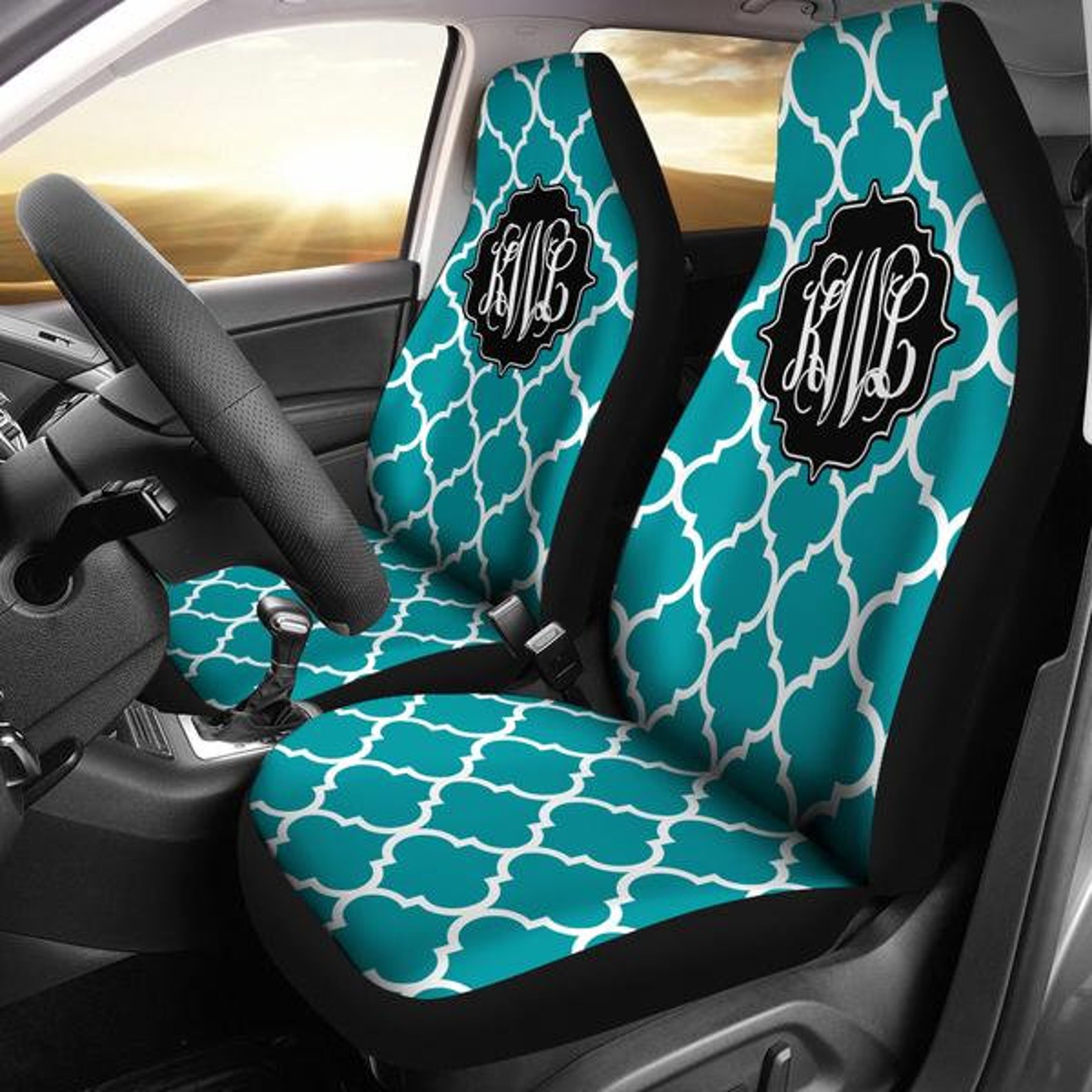 Monogram Seat Covers for Car car Seat Covers for Vehicle Etsy