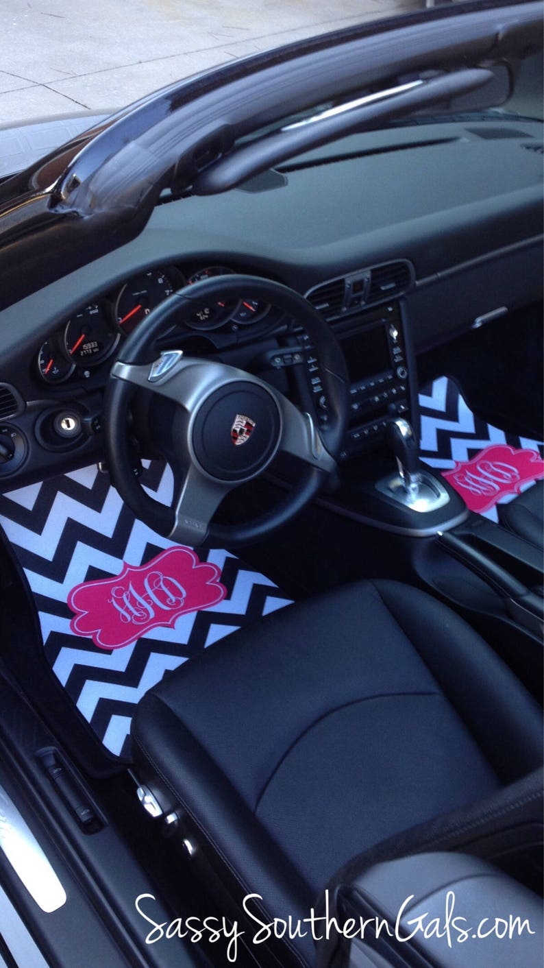 Car Accessory for Woman Car Mats Monogram for Women Monogram Car Mats Gift For Her image 7