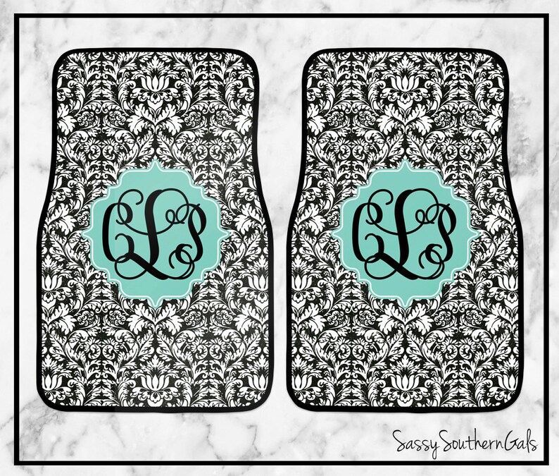 Monogrammed Car Mats Personalized Car Mats Design Your Own Etsy