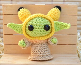 Baby yoda crochet - baby yoda amigurumi - grogu crochet