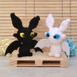 Toothless Amigurumi: Night fury crochet plush