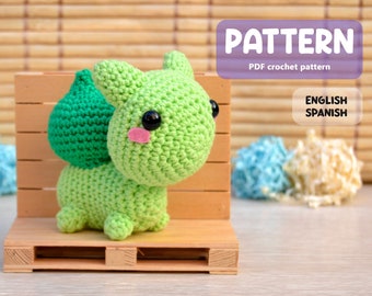 Bulbasaur Amigurumi Crochet Pattern – Beginner Friendly (PDF Pattern)