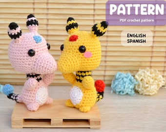 Ampharos Crochet Pattern – Amigurumi PDF