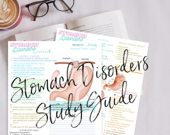 Stomach Disorders Study Guide