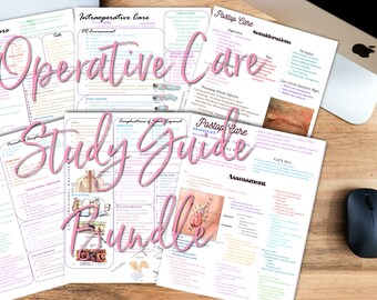 Operative Care Study Guide Bundle