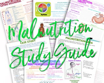 Malnutrition Study Guide Bundle