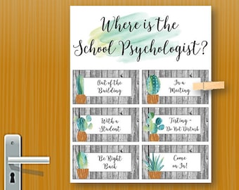 School Psychology Office Decor School Psychologist Gift Etsy