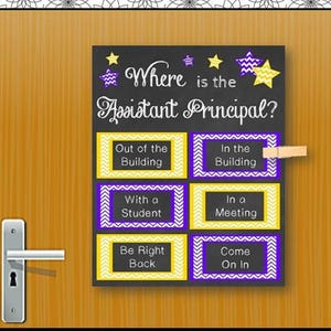 Assistant Principal Appreciation Gift for Man Woman, Office Door Sign, PRINTABLE Not Editable