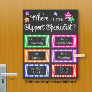 Where is the Support Specialist Office Door Sign, Printable NOT EDITABLE