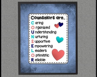 Counselors Office Decor Sign, Printable School Counselor Gifts, Counselor Christmas Gift