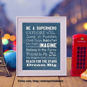 Superhero Nursery Decor Baby Boy Nursery Art Print Gift Ideas baby Printable Art Digital Artwork Poster Instant Download