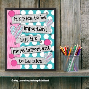 Motivational Quote for Kids, Inspirational Wall Art for Teens, Classroom Poster Elementary Quote Sign Instant Download YOU PRINT IT