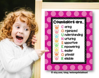 School Counselor Gifts for Women, Counseling Definition, PRINTABLE