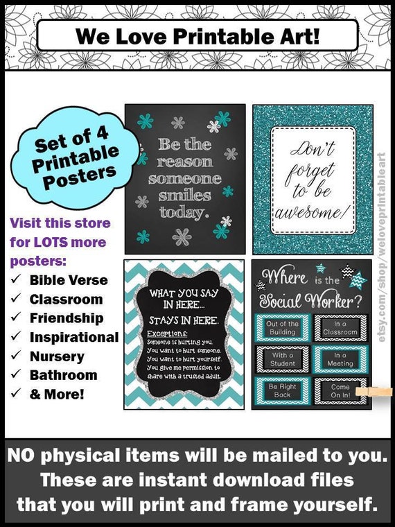 School Social Worker Gift Social Work Gifts End Of Year Office Etsy