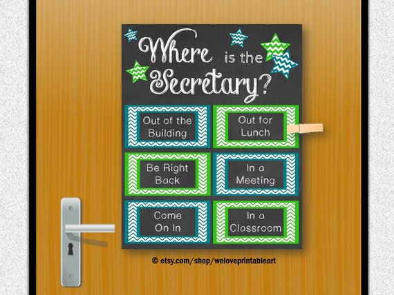 School Secretary Gift Office Gift Door Decoration Gift For Etsy