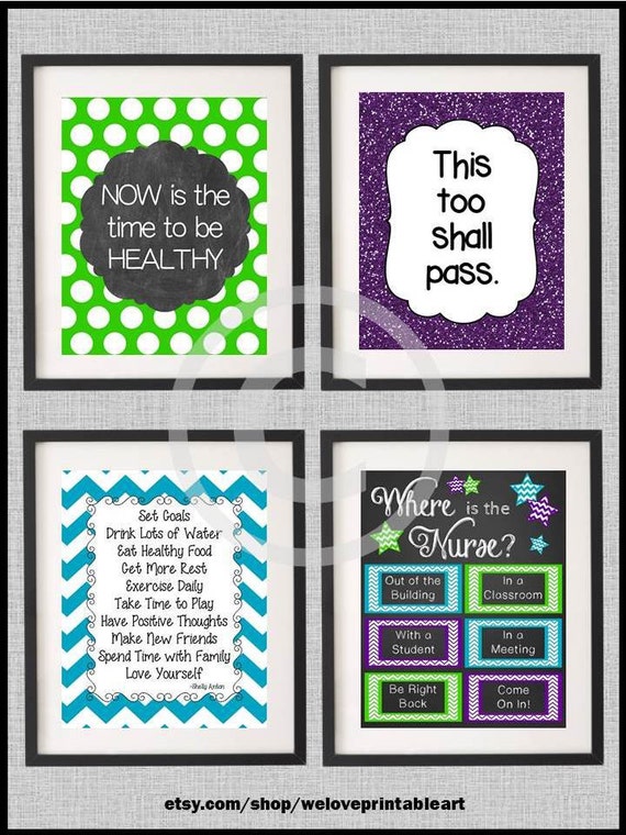 Where Is The School Nurse Door Sign Nursing Office Decor Etsy