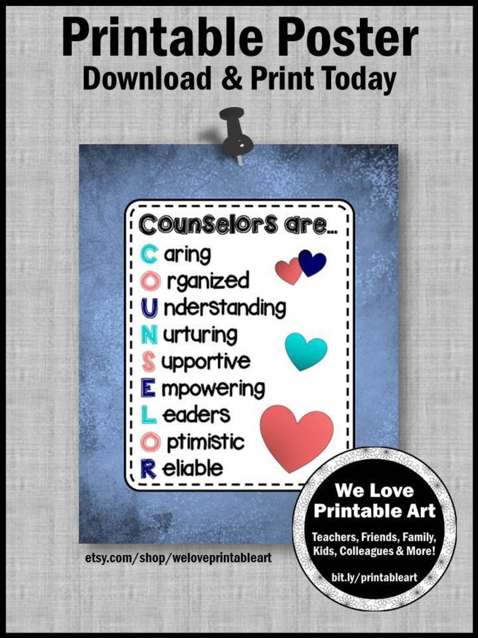 Counselor Appreciation Week Gift for School Counselor Etsy