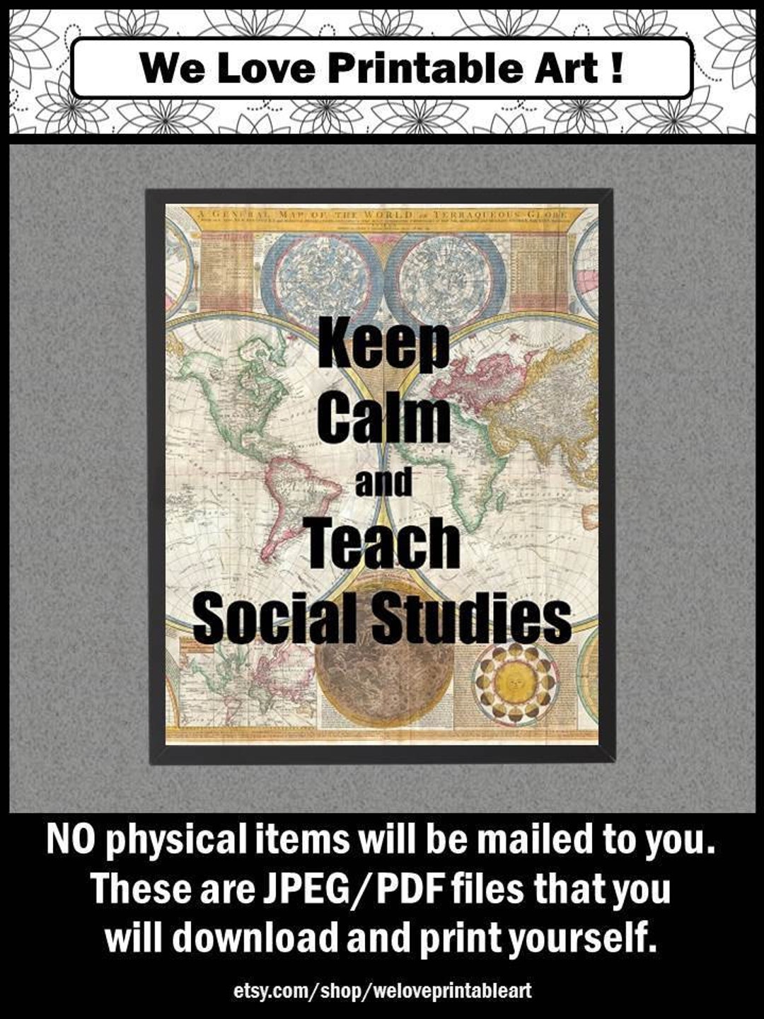 Social Studies Teacher Appreciation Week Gift Idea, Classroom Decor ...
