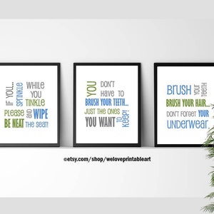 Fun Bathroom Posters Wash Your Hands, Bathroom Download Decor, Digital Download, YOU PRINT IT