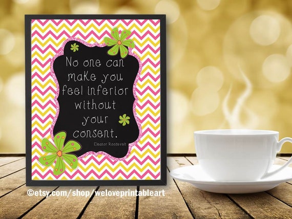 Eleanor Roosevelt Quote Sign Motivational Wall Art For Kids Etsy
