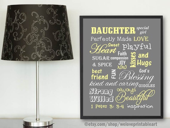 Christian Gift Baby Girl Nursery Ideas Teen Room Decor Etsy