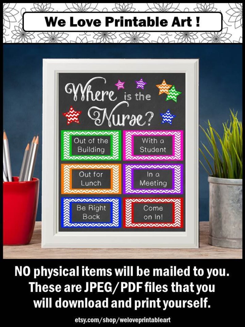 Gift For School Nurse Nursing Office Decor Door Sign Where Etsy
