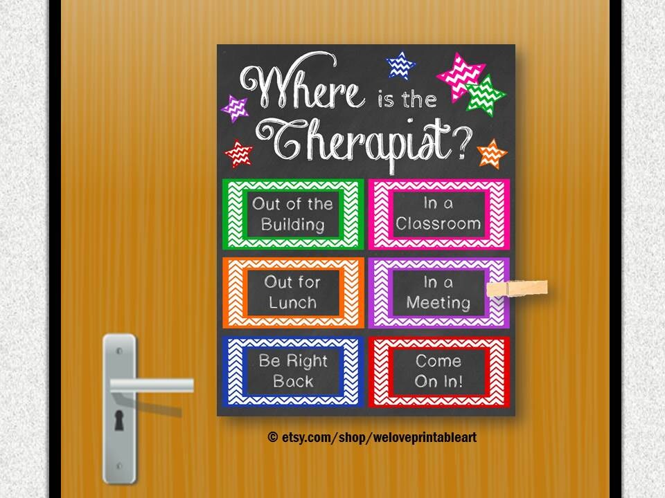 Mental Health Therapist Office Decor PRINTABLE Door Sign Etsy