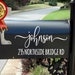 Farmhouse Mailbox Decal | mailbox decal  | farmyard  mailbox decal |  Personalized | Custom | rustic mailbox  decal | Modern Calligraphy 