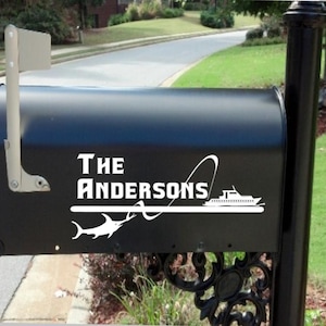 Mailbox Decal * Mail Box*  Lake House * Custom *  Personalized