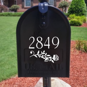 Mailbox decal / House Number Vinyl decal/ Farm House decal / Address decal / Minimalistic Mailbox Decal /Cottagecore / Address sticker