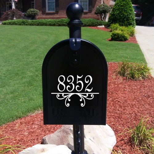 Superior Custom Vinyl Mailbox Numbers – Set Of 3, VONIQUE Style, Self-Adhesive, Indoor/Outdoor, 5 Year Warranty
