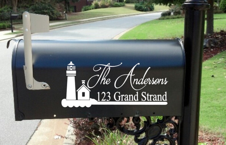 Mailbox Decal / Beach Mailbox decal / Lake House mailbox decal Etsy