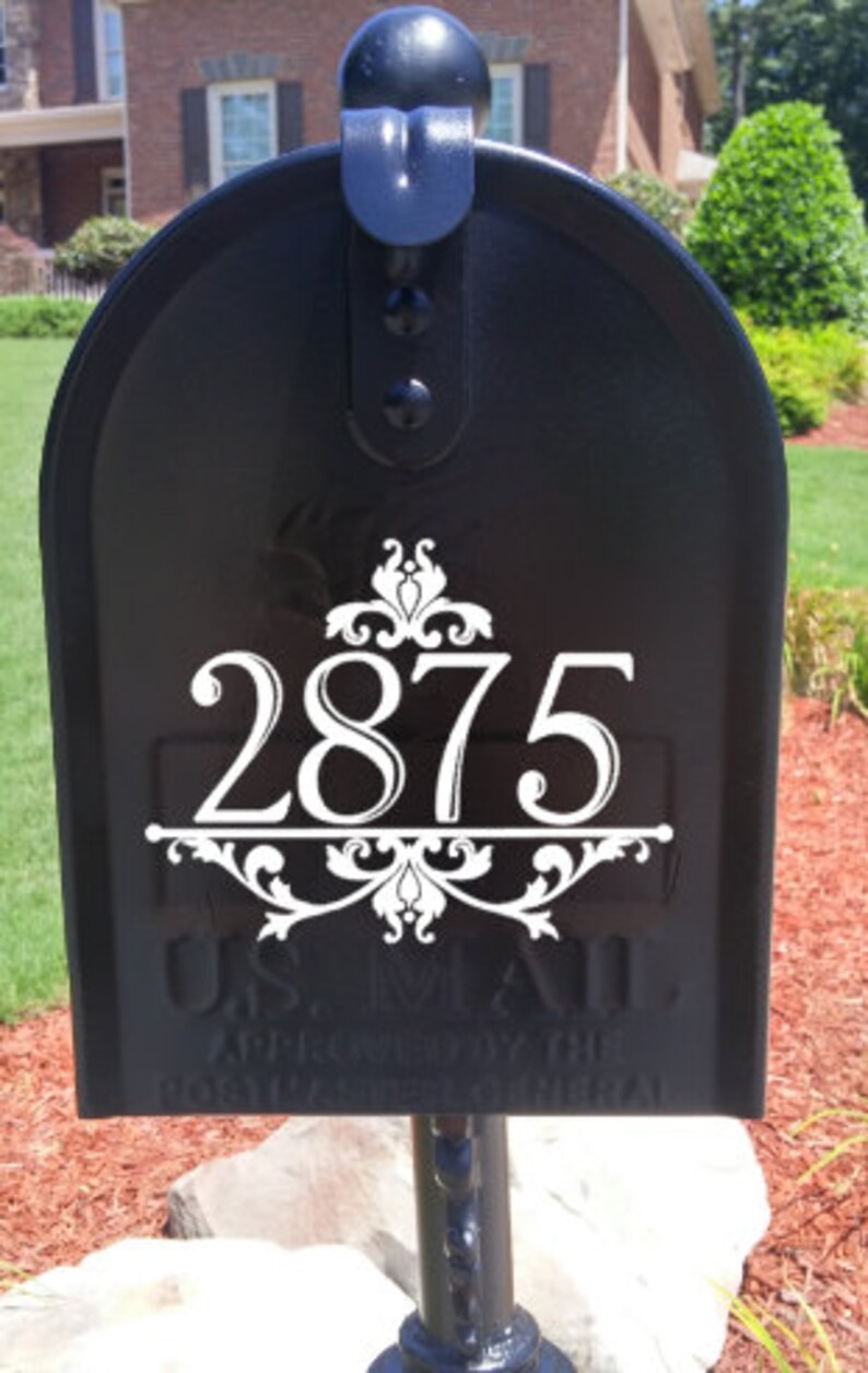 Mailbox Decal / House Number Vinyl Decal/ Farm House Decal / Etsy