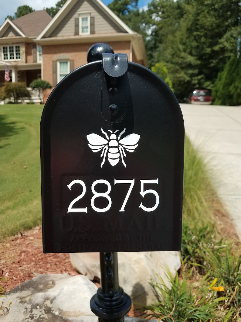 Mailbox decal / House Number Vinyl decal/ Farm House decal / Etsy