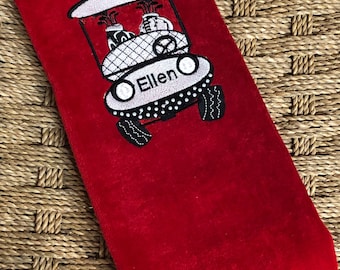 Embroidered Golf Towel: Personalized Sports Gift