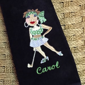Embroidered Golf Towel: Personalized Golfing Gift