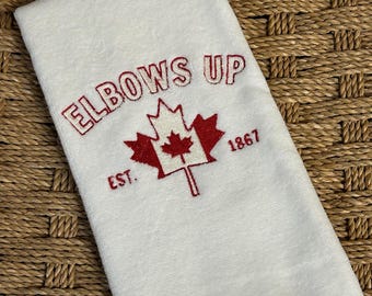 Embroidered Canada Golf Towel: Personalized Cotton Velour Sports Gift