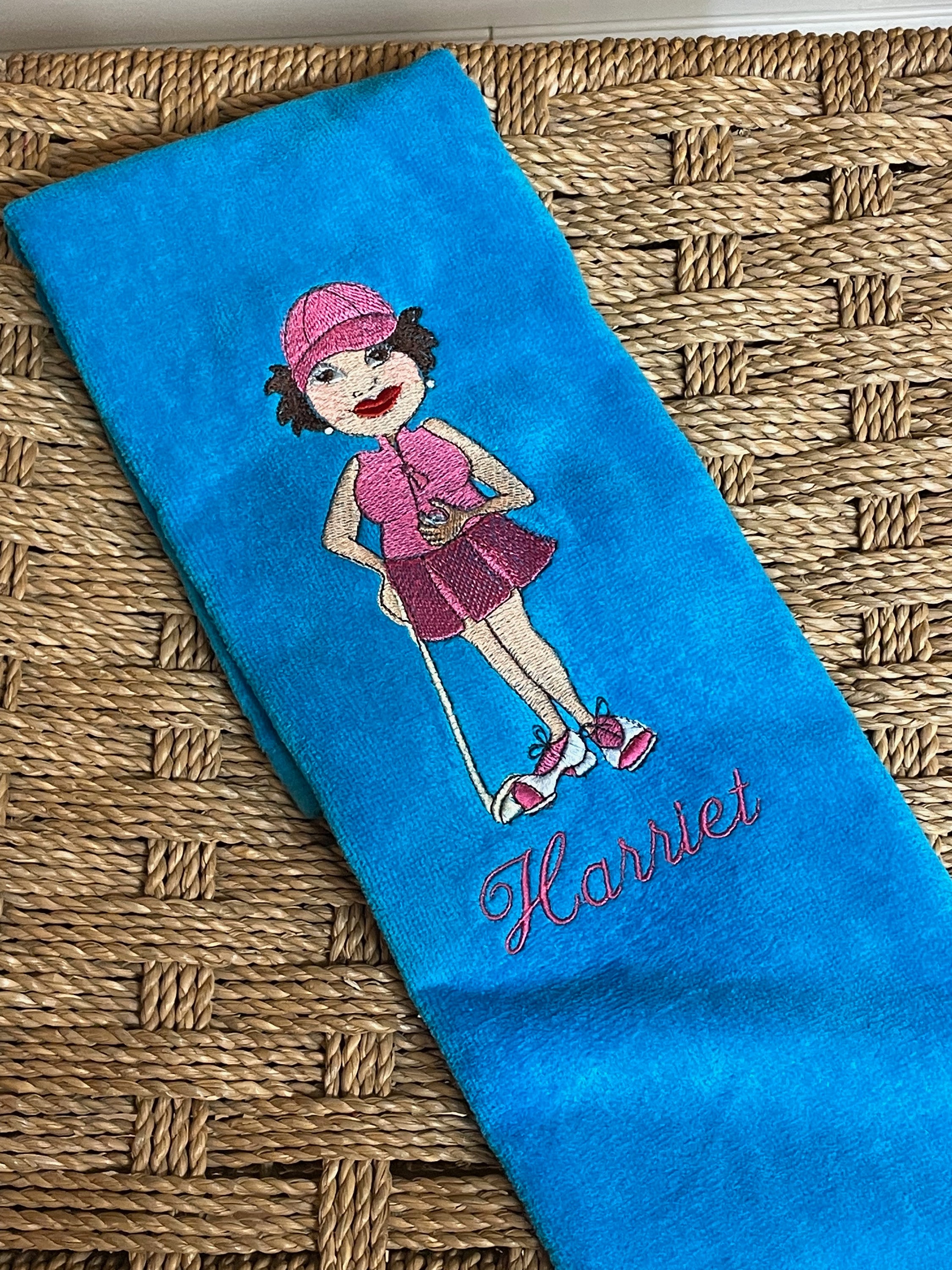 Personalized Embroidered Golf Towel for Lady Personalized Etsy UK