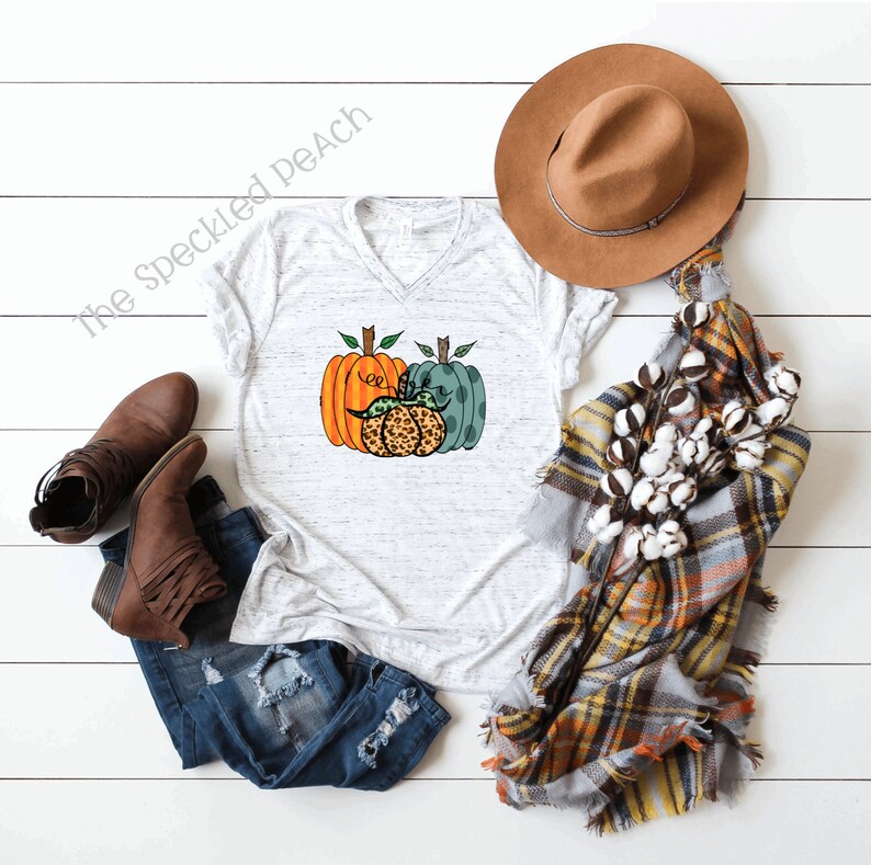 Cute Pumpkin Sublimation Tee Fall Shirts Fall T-Shirt | Etsy