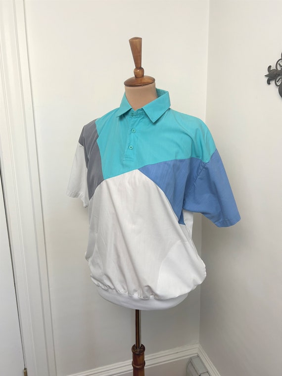 M - Vintage Men's Colorblock Polo 1990s Boulevard… - image 2