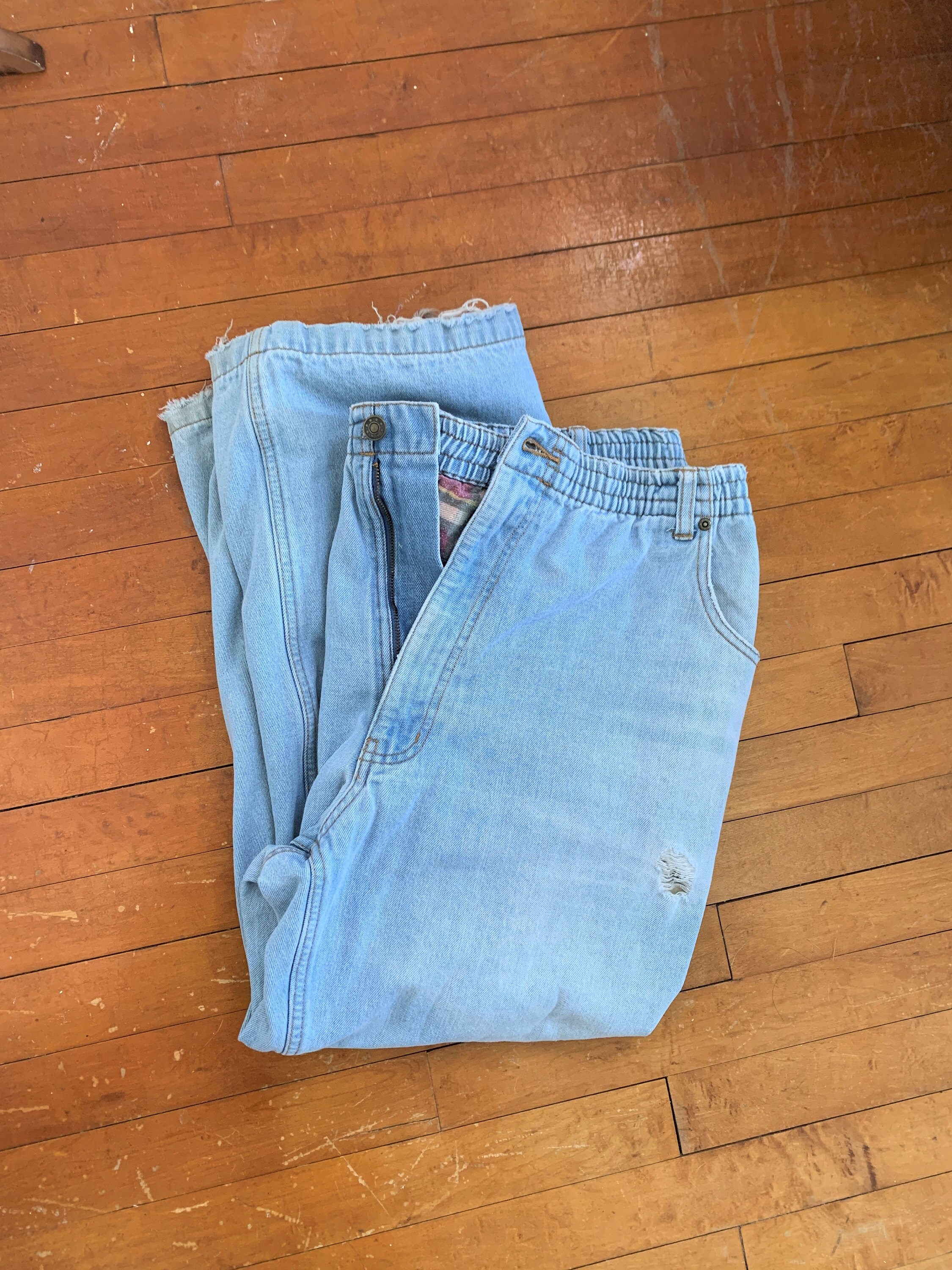38 Waist Vintage Flannel Lined Jeans 