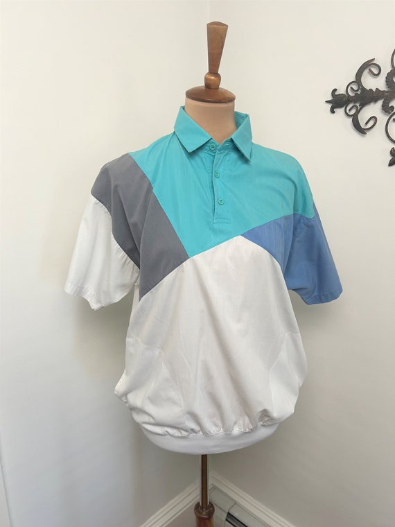 M - Vintage Men's Colorblock Polo 1990s Boulevard… - image 3