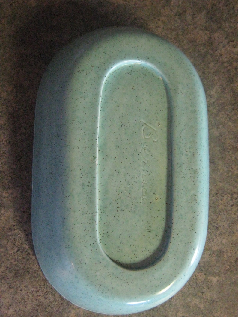 Vintage Robin Egg Blue Speckled Dish Vintage blue bowl