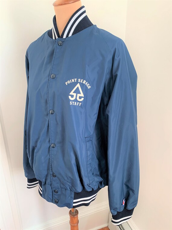 L - Vintage Track Jacket Athletic Coat Champion 1… - image 3