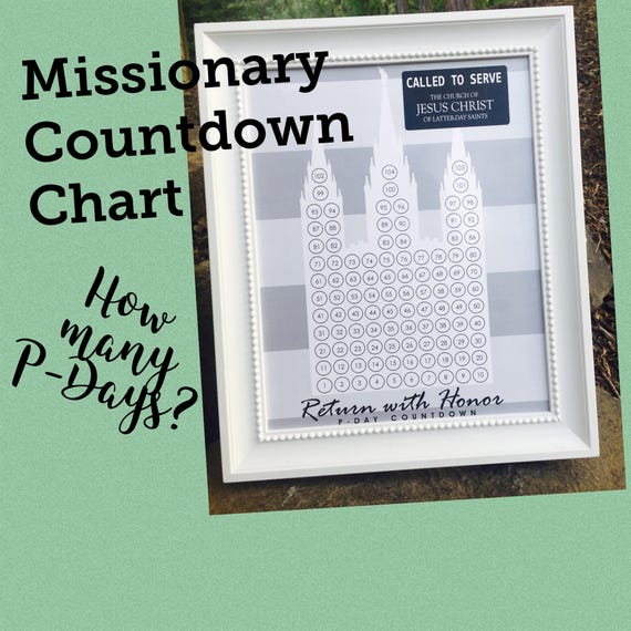 Free Printable Missionary Countdown Chart