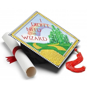 Grad Cap Topper Wizard of Oz , Graduation Cap Decorations by Tassel Toppers