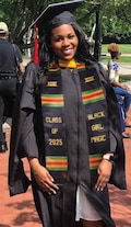 Black Girl Magic, Class of 2025 - Authentic Kente Cloth Graduation Stole