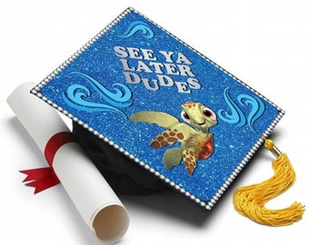 Adorno para birrete de graduación de Buscando a Nemo, adorno con borla, Hasta luego, chicos, Clase de 2026